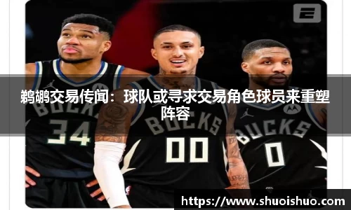 鹈鹕交易传闻：球队或寻求交易角色球员来重塑阵容