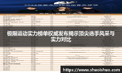 极限运动实力榜单权威发布揭示顶尖选手风采与实力对比