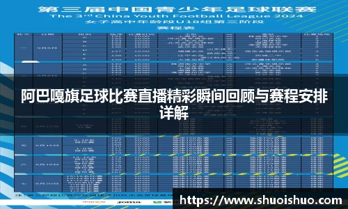 阿巴嘎旗足球比赛直播精彩瞬间回顾与赛程安排详解